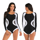 Women's Swimwear One Piece Bathing Suit Rash Guard Zipper Swimsuit