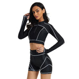 Women Long Sleeve Swimming Suit Sun Protection Beachwear