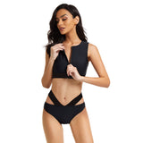 Bathing Suit for Women Black Bikini Set High Waist Bikini