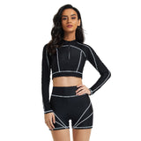 Women Long Sleeve Swimming Suit Sun Protection Beachwear