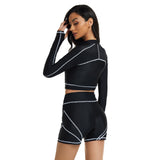 Women Long Sleeve Swimming Suit Sun Protection Beachwear