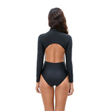 Women Long Sleeve Sexy One Piece Swimsuit