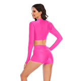 Two Piece Swimsuits Rash Guard For Women Long Sleeve UPF 50+