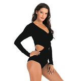 Rash Guard For Women Long Sleeve Bathing Suit UPF 50+ One Piece