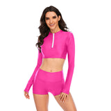 Two Piece Swimsuits Rash Guard For Women Long Sleeve UPF 50+