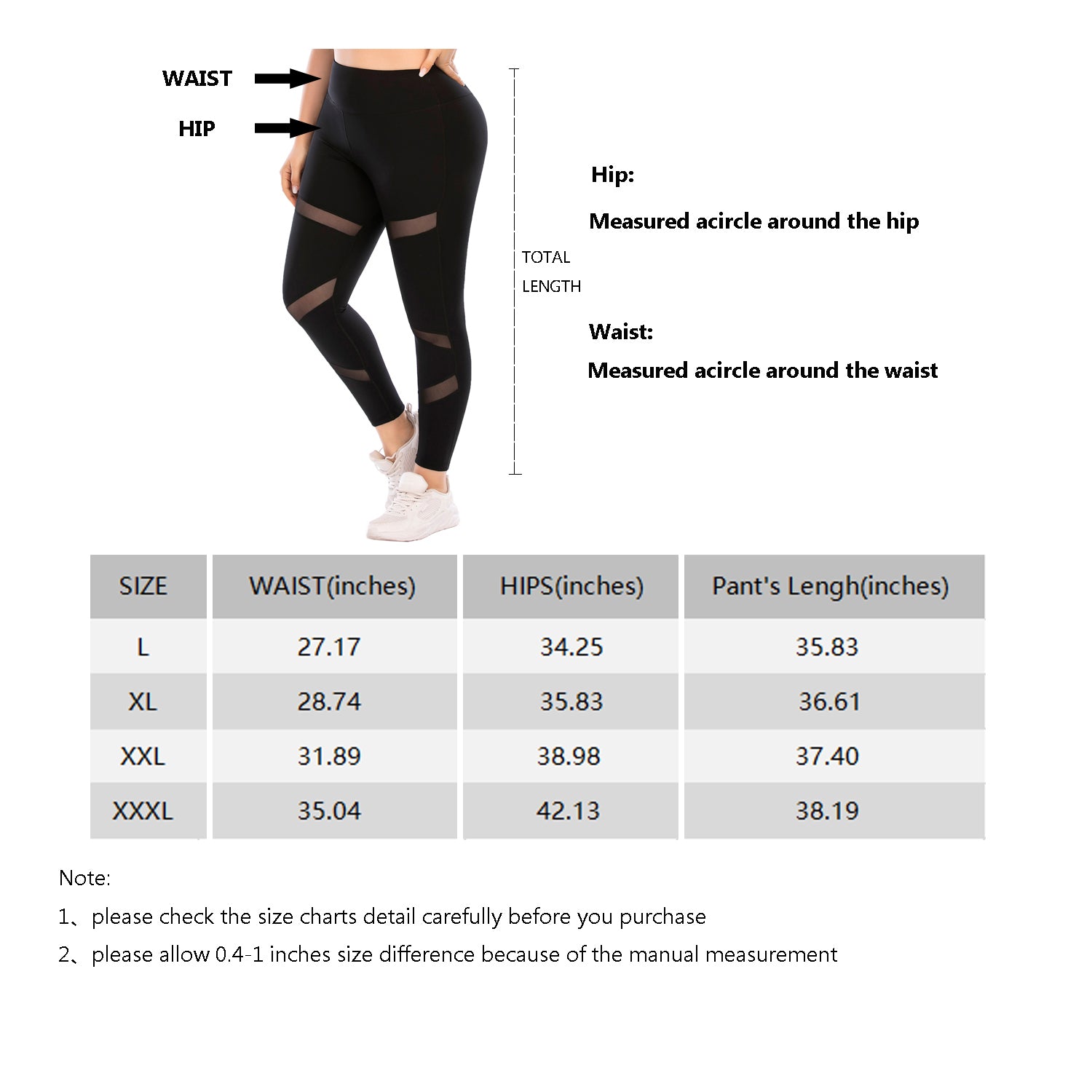 Plus Size Yoga Pants Workout Leggings with Pockets