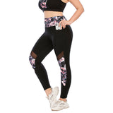 Plus Size Yoga Workout Legging for Women Printed