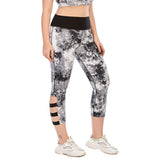 Capri Pants for Women Plus Size Yoga Leggings Tie Dye