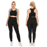 Women's Workout Set 2 Piece Outfit High Waist Leggings Yoga Gym Set