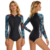 Long Sleeve Bathing Suit for Women Sun Protection UPF 50+