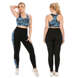 Women's Workout Set 2 Piece Outfit High Waist Leggings Yoga Gym Set