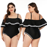Women's Plus Size Bikini Swimsuit Ruffles Bathing Suit