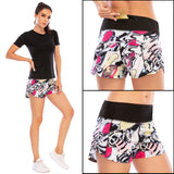 Womens Elastic Waist Board Shorts with Pockets Summer Shorts