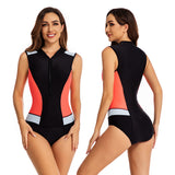 Sleeveless Rash Guard Swimsuits for Women