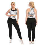 Women's Workout Set 2 Piece Outfit High Waist Leggings Yoga Gym Set