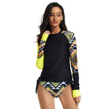 Long Sleeve Two Piece Bathing Suit for Women