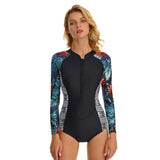 Long Sleeve Bathing Suit for Women Sun Protection UPF 50+