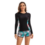 Rashguard Shirt for Women Long Sleeve Swimsuit
