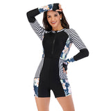 Long Sleeve Swimsuit with Boyshorts