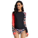 Long Sleeve Two Piece Bathing Suit for Women