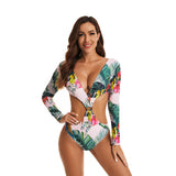 Women Rash Guard Long Sleeve Swimsuit Bathing Suit