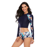 Crop Top Bathing Suits Long Sleeve Swimsuits