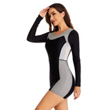 Women's Bathing Suit Long Sleeve Surfing Swimsuit