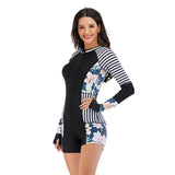 Long Sleeve Swimsuit with Boyshorts