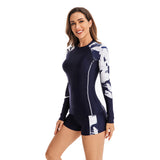 Women's Rash Guard Two Piece Long Sleeve Swimsuit