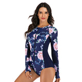 Women Long Sleeve Rash Guard Swimsuit Bathing Suits