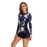 Long Sleeve Zipper Bathing Suit for Women