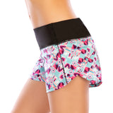 Women's Elastic Waist Hybrid Swim Short with UPF 50+ Board Shorts