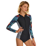 Long Sleeve Bathing Suit for Women Sun Protection UPF 50+