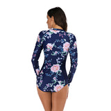 Women Long Sleeve Rash Guard Swimsuit Bathing Suits