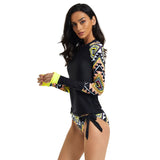 Long Sleeve Two Piece Bathing Suit for Women