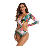 Women Rash Guard Long Sleeve Swimsuit Bathing Suit