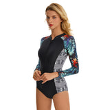 Long Sleeve Bathing Suit for Women Sun Protection UPF 50+