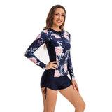 Long Sleeve Zipper Bathing Suit for Women