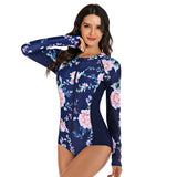 Women Long Sleeve Rash Guard Swimsuit Bathing Suits