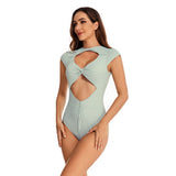 Cap Sleeve Surfing Swimsuits Sexy Bathing Suit