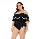 Women's Plus Size Bikini Swimsuit Ruffles Bathing Suit