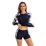 Women's Rash Guard Two Piece Long Sleeve Swimsuit