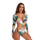 Women Rash Guard Long Sleeve Swimsuit Bathing Suit