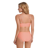 Women Bikini Set Pink Color Sexy Triangle Two Piece Swimsuit