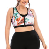 Workout Tank for Women Floral Printed Plus Size