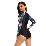 One Piece Printed Swimsuit