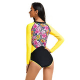 Long Sleeve Swimsuit Women One Piece Bathing Suit