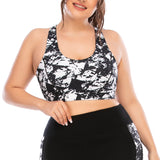 Plus Size Yoga Tank Tops for Women Printed