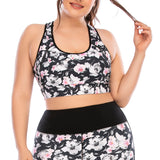 Plus Size Workout Tops Tank for Women Floral Printed