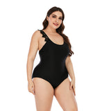 SiySiy Women's Plus Size One Piece Swimsuits for Women Lace Trim Bathing Suits